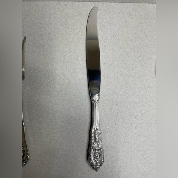 Rose Point Wallace Sterling 1934 4 Piece Dinner Setting No monogrammed - Picture 5 of 15